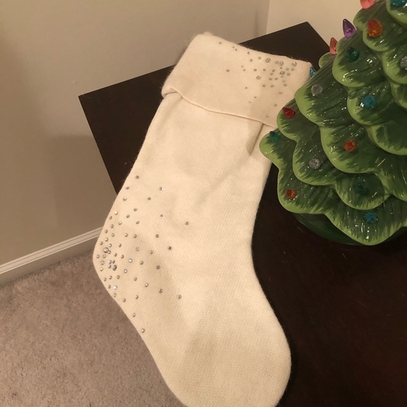 Sweater knit bling Christmas stocking - Picture 2 of 8